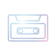 Obraz premium Cassette icon design template