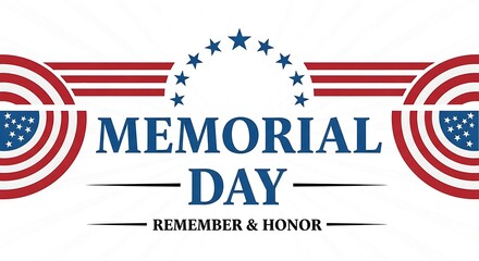 Obraz premium Memorial day tribute honoring fallen heroes and veterans