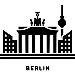 Berlin Skyline Icon Vector © Mubarok