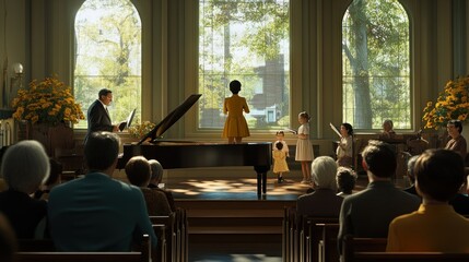 Obraz premium Concert hall recital