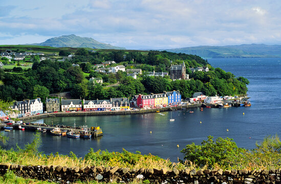 Isle of Mull, Scotland, UK. Main island town and fishing harbour of Tobermory