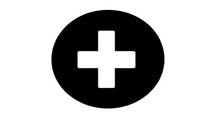 Fototapeta premium medical, hospital, healthcare, clinic, health, medicine, emergency, aid, cross, plus, sign, symbol, icon, icons, silhouette, silhouettes, black, monochrome, shadow, shape, outline, marker, location, m