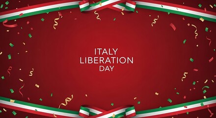 Festive Italy Liberation Day background