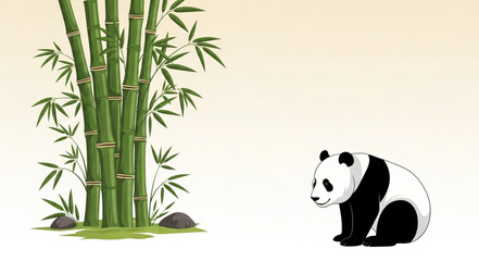 Giant Panda Eating Bamboo Leaves. © Faisol