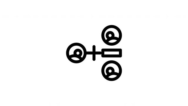 organizational chart animated icon