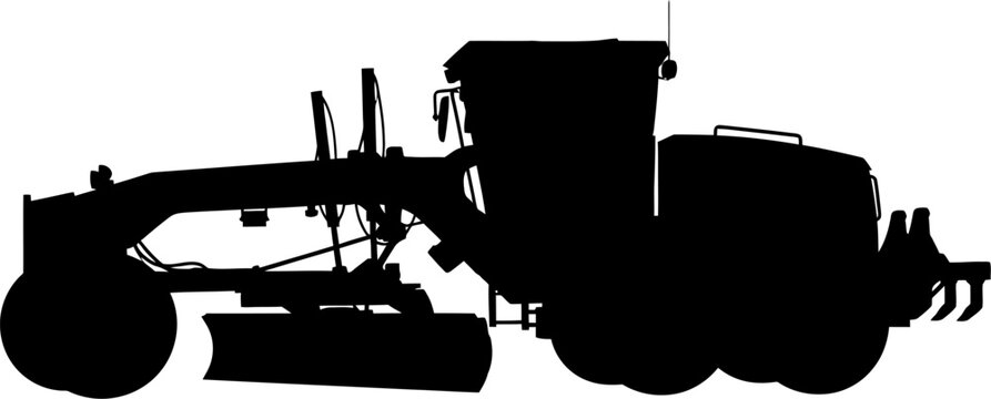 Road construction motor grader machinery