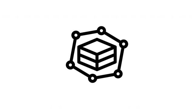 blockchain animated icon