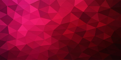 Obraz premium Abstract red geometric triangle background with mosaic pattern and bright design