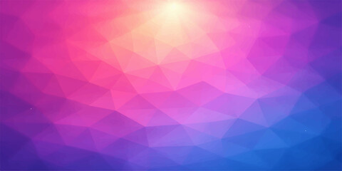 Obraz premium Abstract pink and purple geometric triangle background with colorful mosaic pattern design