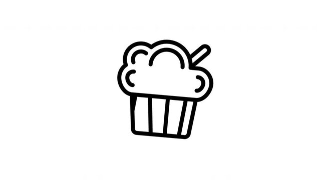 cupcake animated icon