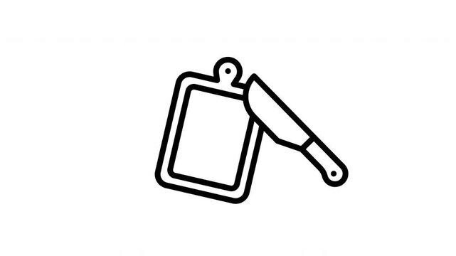 cutting board animated icon