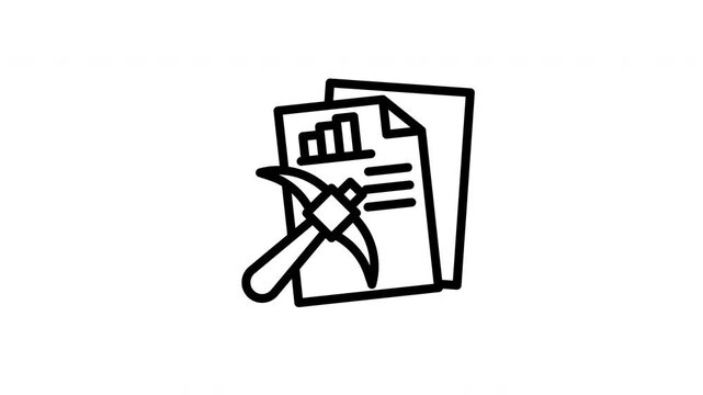data mining animated icon