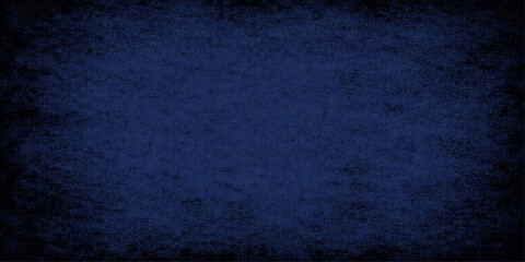 Naklejka premium Dark blue grunge textured background with vintage rough surface and empty space for design