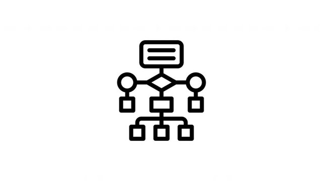 flowchart animated icon