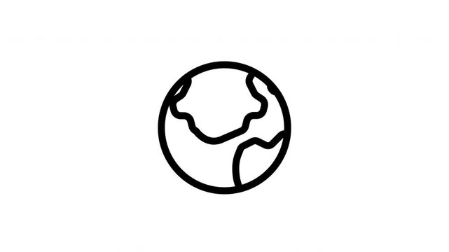 globe animated icon