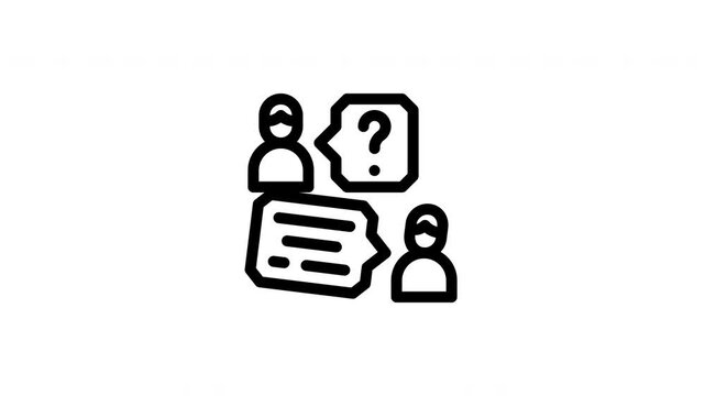 interview animated icon