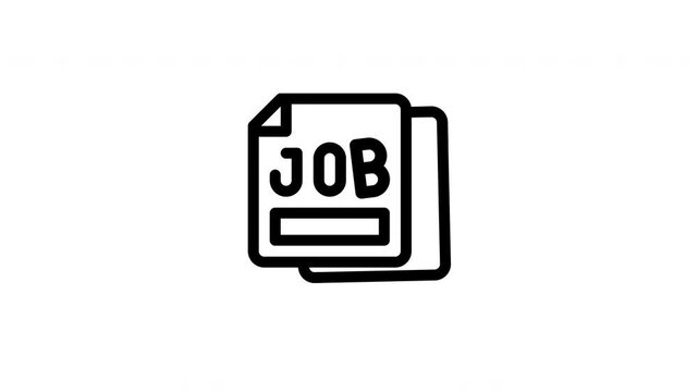 job description animated icon