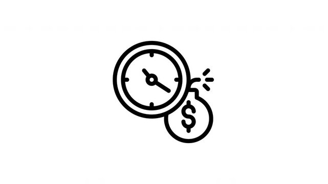 late fee animated icon