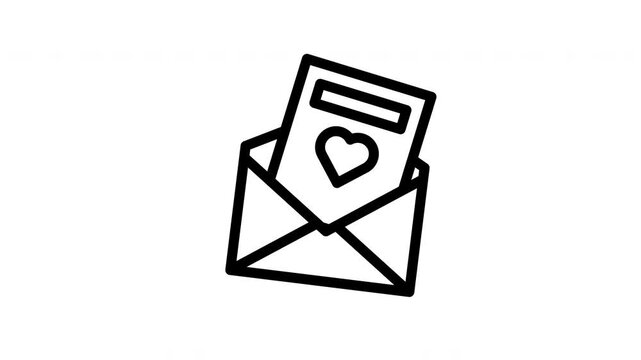 love mail animated icon