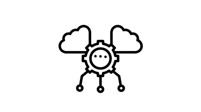 machine learning animated icon