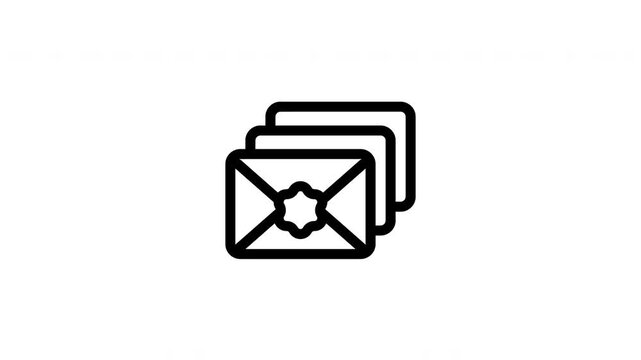 multiple mails animated icon