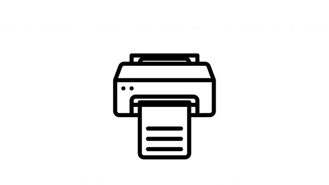 printer animated icon