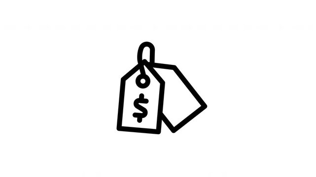 price tag animated icon