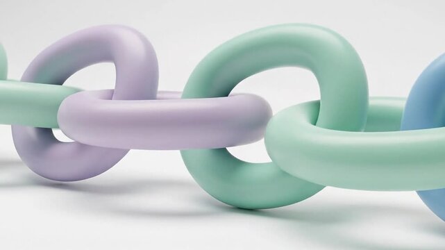 Pastel interlocking rings representing neurodiversity inclusion and sensory integration for teamwork