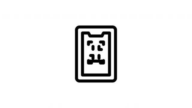 QR code payment animated icon