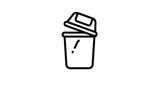 recycling bin animated icon