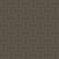 Fototapeta premium Seamless abstract basket weave texture with checkered fiber patterns in dark taupe