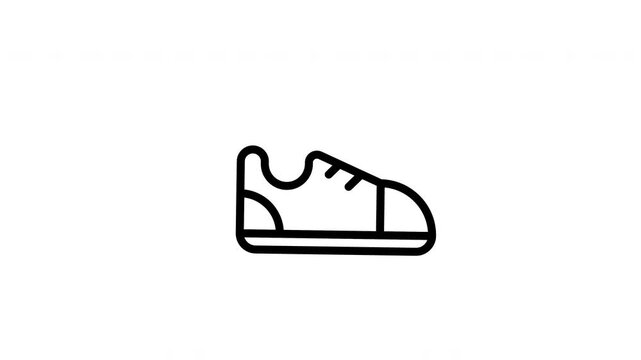 running shoes animated icon