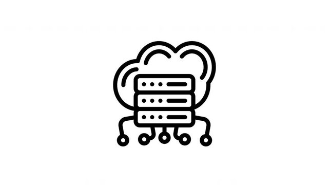server cloud animated icon