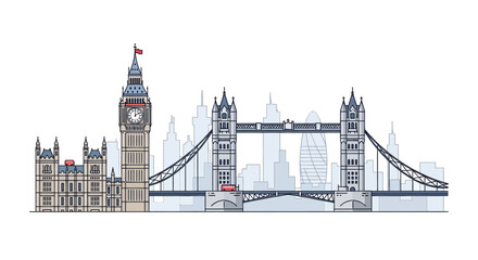 Obraz premium Tower Bridge London Iconic Landmark Architecture 1.
