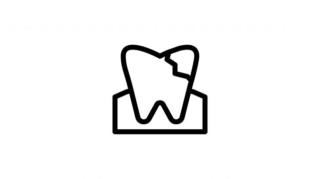 tooth decay animated icon
