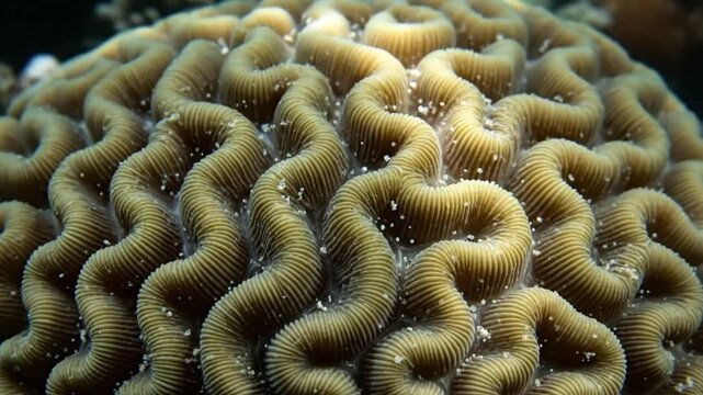 Macro brain coral texture, organic labyrinth pattern for neuroscience and biomimicry design