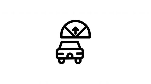 angled parking space animated icon