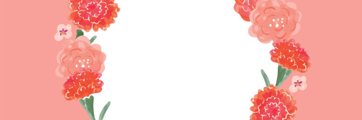 Obraz premium Floral Template Backgrounds for Mother's Day