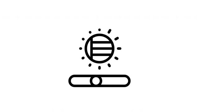 brightness animated icon