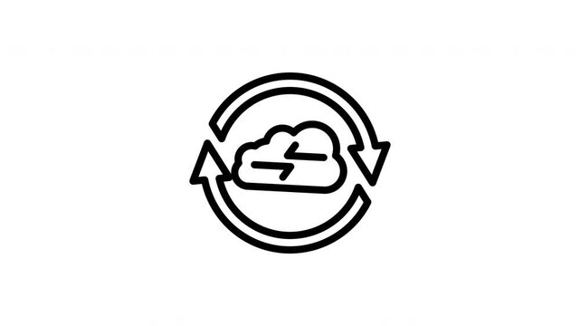 cloud animated icon