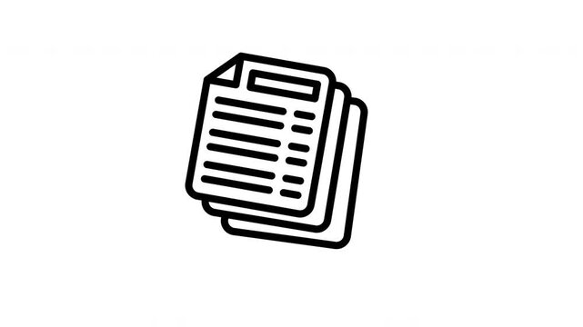 document animated icon