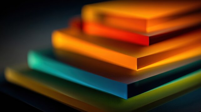 Business Knowledge System With Layered Depth and Glow Captured Using a 50mm Lens and F2.5 Aperture in a Studio Setting