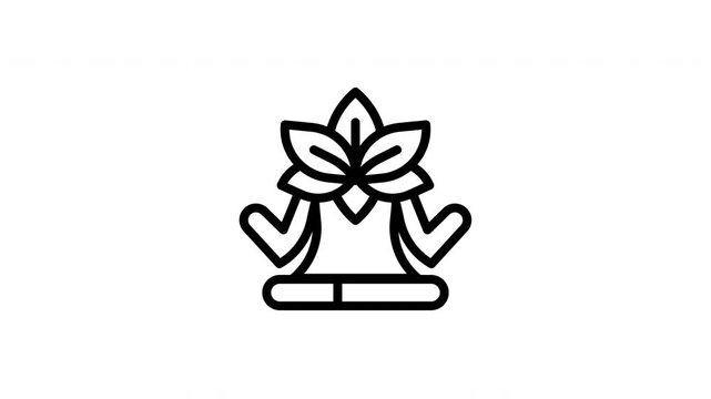 meditation animated icon