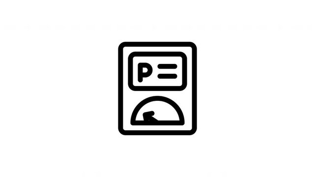 parking meter animated icon