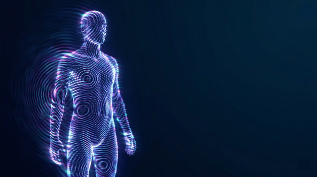 Abstract Quantum Wavefunction Portrait of Human Duality