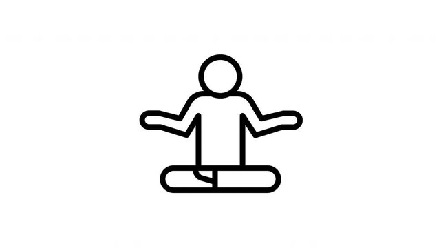 yoga animated icon