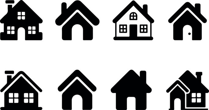 House icons for rental property listings