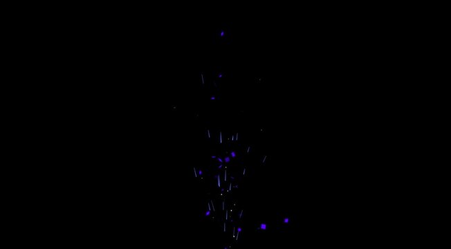 confetti explosion animation on black solid background. Perfect for celebration themes Realistic Purple Confetti Explosion Pack: 4K Square Paper Rain Falling Festive Overlay for Party, Birthday