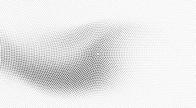 Halftone gradient dot background texture pattern, radial abstract design, subtle grunge effect, vintage feel