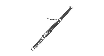 Black and Silver Flute Musical Instrument. © Abraca
